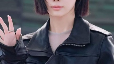 가죽 자켓 공항패션 에스파 윈터 - 1